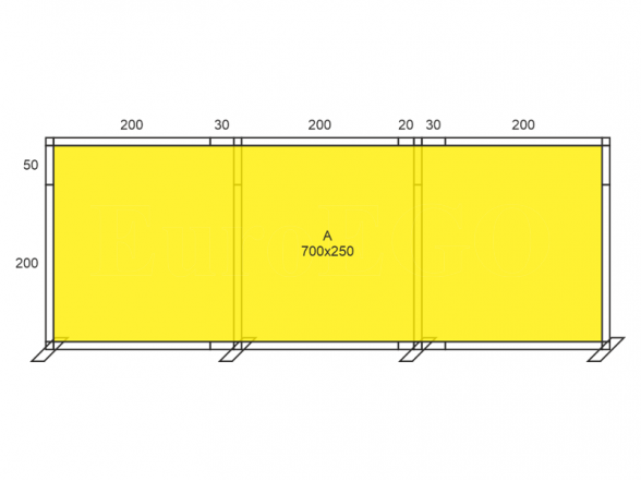 Stand X-10 (photo wall 700x250), RENT 5