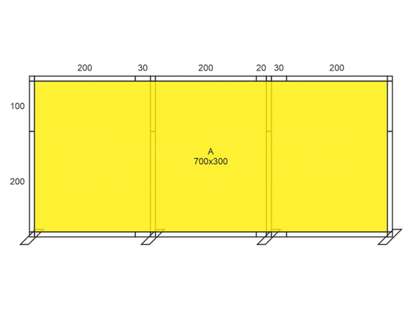 Stand X-10 (photo wall 700x300), RENT 5