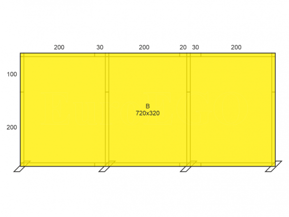 Стенд X-10 (фотостена 700x300), АРЕНДА 6