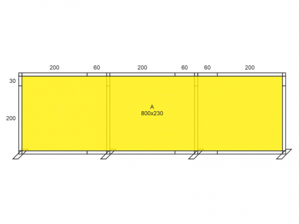 Стенд X-10 (фотостена 800x230), АРЕНДА 5