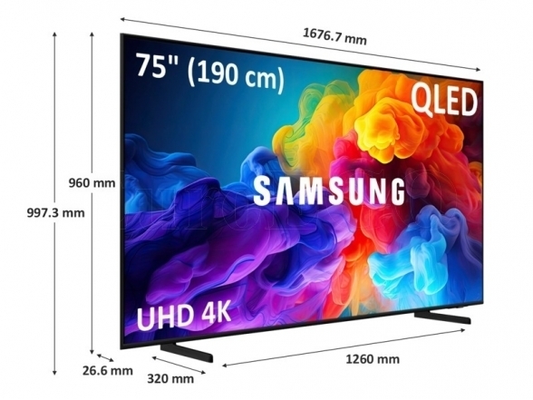 Televizorius QLED Samsung 75" 1