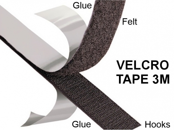 VELCRO adhesive tape 25mm / 1m