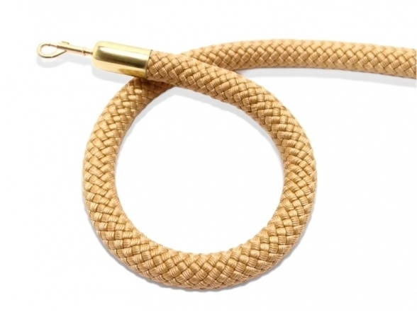 Braided rope, gold ends WGP 1