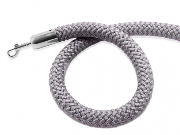 Braided rope, silver ends WGP 6